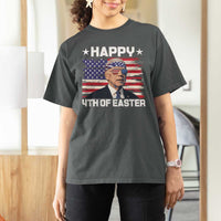 Joe Biden Happy Easter For Funny 4th Of July T Shirt For Women USA American Flag - Wonder Print Shop