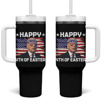 Joe Biden Happy Easter For Funny 4th Of July Tumbler With Handle USA American Flag - Wonder Print Shop