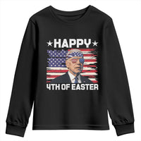 Joe Biden Happy Easter For Funny 4th Of July Youth Sweatshirt USA American Flag - Wonder Print Shop