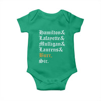 Hamilton Laurens Lafayette Mulligan Burr, Sir Baby Onesie - Wonder Print Shop