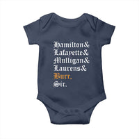 Hamilton Laurens Lafayette Mulligan Burr, Sir Baby Onesie - Wonder Print Shop