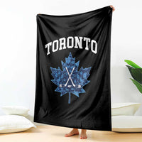 Vintage Canada Hockey Throw Blanket Maple Leafs - Wonder Print Shop