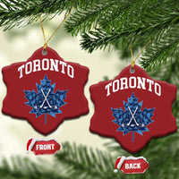 Vintage Canada Hockey Christmas Ornament Maple Leafs - Wonder Print Shop