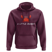 A Little Crabby Hoodie Minimalist Beach Meme Summer Aesthetic