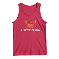 A Little Crabby Tank Top Minimalist Beach Meme Summer Aesthetic