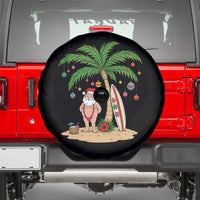 Funny Christmas In July Beach Spare Tire Cover Mankini Santa Summer Swimsuit Summer Holiday Vacation Graphic