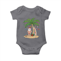 Funny Christmas In July Beach Baby Onesie Mankini Santa Summer Swimsuit Summer Holiday Vacation Graphic