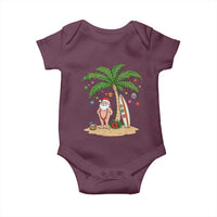 Funny Christmas In July Beach Baby Onesie Mankini Santa Summer Swimsuit Summer Holiday Vacation Graphic
