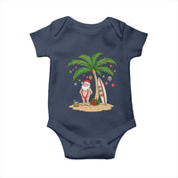 Funny Christmas In July Beach Baby Onesie Mankini Santa Summer Swimsuit Summer Holiday Vacation Graphic
