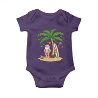 Funny Christmas In July Beach Baby Onesie Mankini Santa Summer Swimsuit Summer Holiday Vacation Graphic