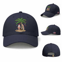 Funny Christmas In July Beach Baseball Cap Mankini Santa Summer Swimsuit Summer Holiday Vacation Graphic