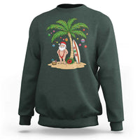 Funny Christmas In July Beach Sweatshirt Mankini Santa Summer Swimsuit Summer Holiday Vacation Graphic