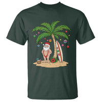 Funny Christmas In July Beach T Shirt Mankini Santa Summer Swimsuit Summer Holiday Vacation Graphic