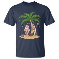 Funny Christmas In July Beach T Shirt Mankini Santa Summer Swimsuit Summer Holiday Vacation Graphic