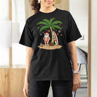 Funny Christmas In July Beach T Shirt For Women Mankini Santa Summer Swimsuit Summer Holiday Vacation Graphic