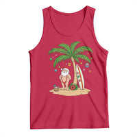 Funny Christmas In July Beach Tank Top Mankini Santa Summer Swimsuit Summer Holiday Vacation Graphic