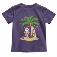 Funny Christmas In July Beach Toddler T Shirt Mankini Santa Summer Swimsuit Summer Holiday Vacation Graphic