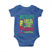 Rasta Baby Baby Onesie I Listen to Reggae with My Daddy - Wonder Print Shop