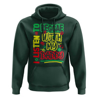 Rasta Baby Hoodie I Listen to Reggae with My Daddy - Wonder Print Shop