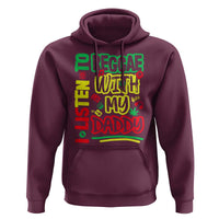 Rasta Baby Hoodie I Listen to Reggae with My Daddy - Wonder Print Shop