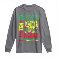 Rasta Baby Long Sleeve Shirt I Listen to Reggae with My Daddy - Wonder Print Shop