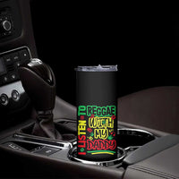 Rasta Baby Skinny Tumbler I Listen to Reggae with My Daddy - Wonder Print Shop