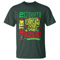 Rasta Baby T Shirt I Listen to Reggae with My Daddy - Wonder Print Shop
