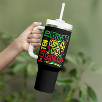 Rasta Baby Tumbler With Handle I Listen to Reggae with My Daddy - Wonder Print Shop