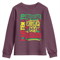 Rasta Baby Youth Sweatshirt I Listen to Reggae with My Daddy - Wonder Print Shop