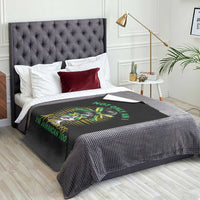 Jamaican Girl Throw Blanket Messy Bun Not Only Am I A Princess Im Jamaican Too - Wonder Print Shop