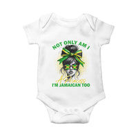 Jamaican Girl Baby Onesie Messy Bun Not Only Am I A Princess Im Jamaican Too - Wonder Print Shop
