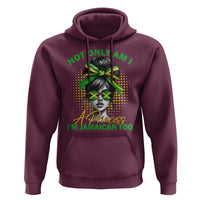 Jamaican Girl Hoodie Messy Bun Not Only Am I A Princess Im Jamaican Too - Wonder Print Shop