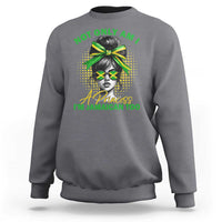 Jamaican Girl Sweatshirt Messy Bun Not Only Am I A Princess Im Jamaican Too - Wonder Print Shop