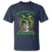 Jamaican Girl T Shirt Messy Bun Not Only Am I A Princess Im Jamaican Too - Wonder Print Shop