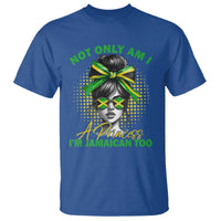 Jamaican Girl T Shirt Messy Bun Not Only Am I A Princess Im Jamaican Too - Wonder Print Shop