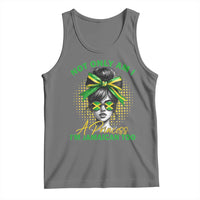 Jamaican Girl Tank Top Messy Bun Not Only Am I A Princess Im Jamaican Too - Wonder Print Shop
