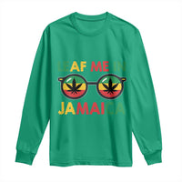 Leaf Me In Jamaica Long Sleeve Shirt Funny Weed Stoner Marijuana Jamaican Rasta Reggae - Wonder Print Shop