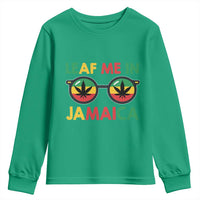 Leaf Me In Jamaica Youth Sweatshirt Funny Weed Stoner Marijuana Jamaican Rasta Reggae - Wonder Print Shop