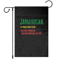 Funny Jamaican American Garden Flag Retro Jamairican Roots - Wonder Print Shop