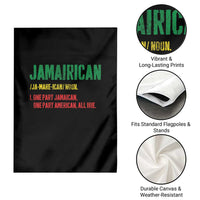 Funny Jamaican American Garden Flag Retro Jamairican Roots - Wonder Print Shop