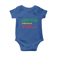 Funny Jamaican American Baby Onesie Retro Jamairican Roots - Wonder Print Shop