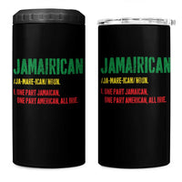 Funny Jamaican American 4 in 1 Can Cooler Tumbler Retro Jamairican Roots - Wonder Print Shop
