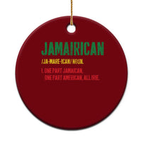 Funny Jamaican American Ceramic Ornament Retro Jamairican Roots - Wonder Print Shop