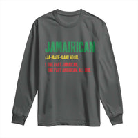 Funny Jamaican American Long Sleeve Shirt Retro Jamairican Roots - Wonder Print Shop