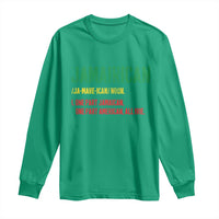 Funny Jamaican American Long Sleeve Shirt Retro Jamairican Roots - Wonder Print Shop
