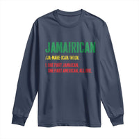 Funny Jamaican American Long Sleeve Shirt Retro Jamairican Roots - Wonder Print Shop