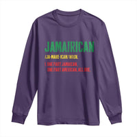 Funny Jamaican American Long Sleeve Shirt Retro Jamairican Roots - Wonder Print Shop