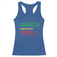 Funny Jamaican American Racerback Tank Top Retro Jamairican Roots - Wonder Print Shop
