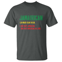 Funny Jamaican American T Shirt Retro Jamairican Roots - Wonder Print Shop