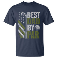 Best Dad By Par T Shirt Dad Golf Fathers Day Gift American Flag